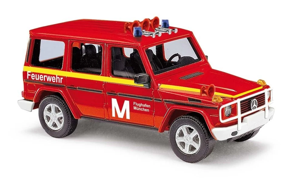 1:87 Scale Busch 51426 Mercedes Benz G-Class - FEUERWEHR Flughafen München - Image 1 of 1