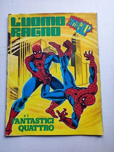 ALBUM FIGURINE L'UOMO RAGNO E I FANTASTICI QUATTRO D.N. 1978 VUOTO (solo 2 figu) - Foto 1 di 6