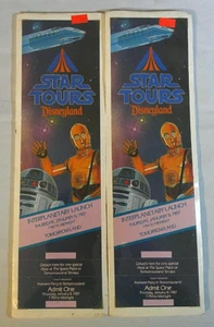 2 Disneyland Star Tours Interplanetary Launch Premier Party Jan 8th 1987 Tickets - Picture 1 of 3