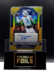 Selecciones del draft Panini Prizm 2023 #DPA-JAH Jaren Hall Gold Auto 01/10 - Imagen 1 de 2