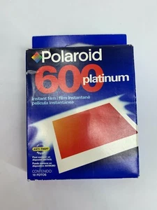 Polaroid 600 Platinum Instant Film Photo Pack of 10 Exp 01/02 New Sealed - Picture 1 of 9