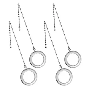 4 Pcs Crystal Pendant Light Pull Chain Ceiling Fan Chains Pulls Decorative - Picture 1 of 12