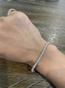 Diamond Tennis Bracelet 14k White Gold Lab Grown 2.03 carat - Picture 1 of 2