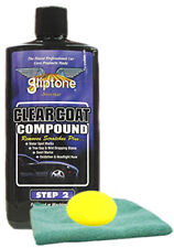 Gliptone Clearcoat Compound (16 oz), Microfiber Cloth & Foam Pad Kit