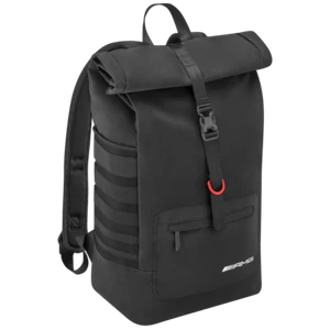 Mercedes Benz AMG Original Roll-Top Backpack 63/50x30x17cm Black New - Picture 1 of 1