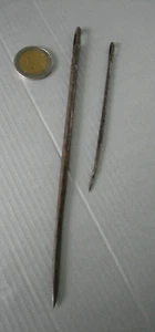 2 Ancienne Aiguilles à main de Métier Matelassier Tapissier .. à identifier - Imagen 1 de 5