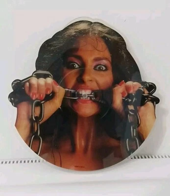 WAYSTED WOMEN IN CHAINS SHAPED PIC DISC 1983 WITH CAN'T TAKE THAT LOVE AWAY UK - Image 1 of 2