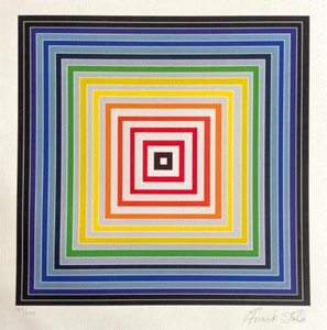 Frank Stella Lithograph COA Original Signed op Numbered Limited 275 Es @ - Picture 1 of 7