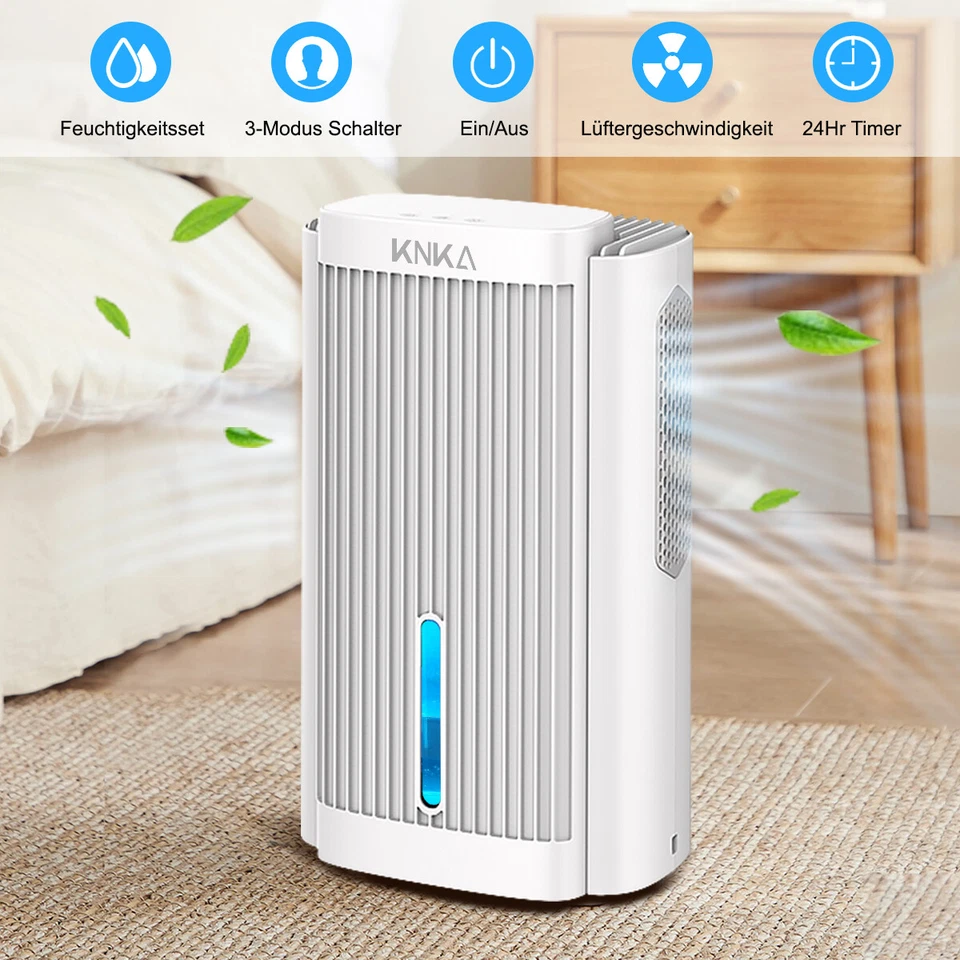 7MAGIC Luftentfeuchter elektrisch Raumentfeuchter Bautrockner mit 7 Farben Licht