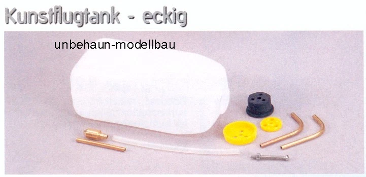 Kunstflugtank Tank Eckig 110ml Modellbausprit Methanol Kraftstofftank NEU - Bild 1 von 1