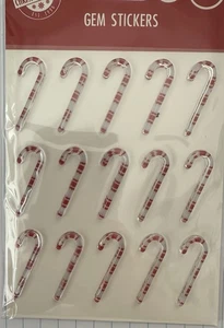 Christmas Candy Cane gem stickers~New~Quick Ship!  So Cute! - Picture 1 of 1