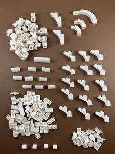 Lego bianco arco di pendenza curvo 143pz 1x6 1x4 1x3 1x2 2x1 Star Wars veicoli artici - Foto 1 di 9