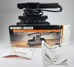Lijadora de acabado de hojas NEGRO + CUBIERTA 1/3 7448, 120V 1.2A (PROBADA) - Imagen 1 de 4