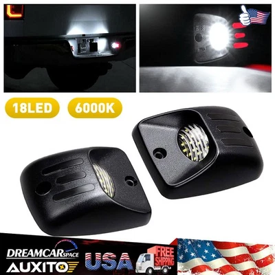 2X LED License Plate Light Rear Bumper Tag Assembly For 1995-2004 Toyota Tacoma — 第 1/4 张图片