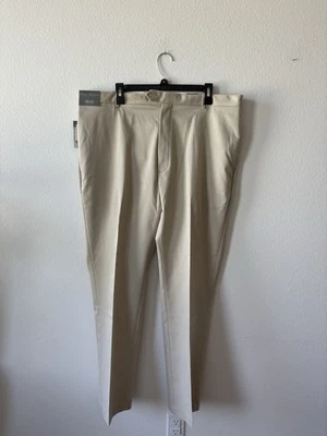 Daniel Cremieux Signature Collection Men's Flat Front, Size 40x32, Khaki NWT - Image 1 of 4