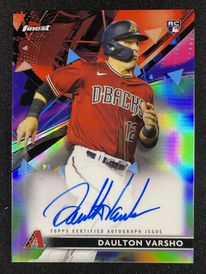 2021 Topps Finest #FA-DV Daulton Varsho Finest Refractor Rookie Autograph - Image 1 of 2
