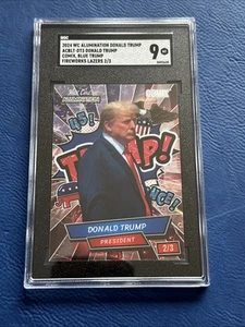 2024 Wild Card Alumination Comix 2/3 Donald J. Trump President Prizm Holo SGC 9 - Picture 1 of 4