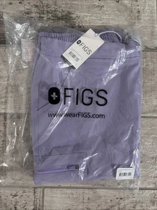 FIGS Yola With Yoga Waistband Petite Skinny Scrub Pants in Purple Size Small NWT - Afbeelding 1 van 2