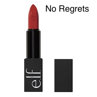 NEW e.l.f. O Face Satin Lipstick NO REGRETS Richly Pigmented Nourishing SEALED - Image 1 of 4