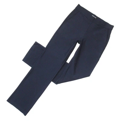 NWT Eileen Fisher Straight Pant w/ Pockets in Midnight Washable Stretch Crepe PP - Image 1 of 4
