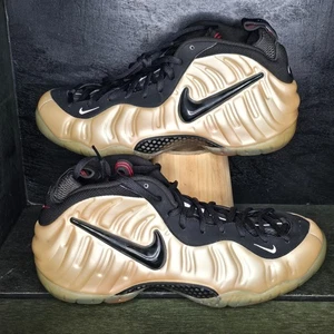 Nike Air Foamposite Pro Metallic Gold Black Basketball Sneakers Sz 14 DS 2010 - Picture 1 of 6