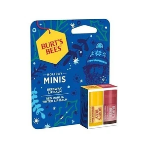 Balsami labbra Burt's Bees originali e rossi Dehila Holiday Minis - Foto 1 di 1