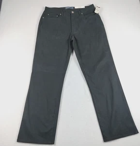 Polo Ralph Lauren Pants Mens 34x30 Black Straight Leg Stretch Casual Chino New - Picture 1 of 12