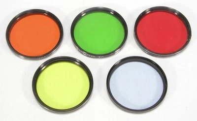 LOT  OF  5  52MM  SCREW-ON  PHOTOGRAPHIC  FILTERS - Image 1 of 4