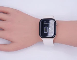 Apple Watch Series 10 46MM Model A2999 Rose Gold M/L Blush Silicone Band - Photo 1 sur 10