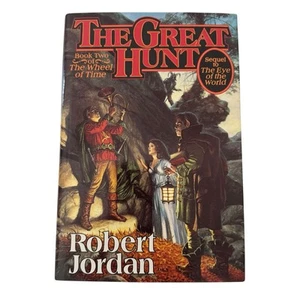 The Great Hunt by Robert Jordan - (HC, 1990) 1st Edition! - Wheel of Time! - Picture 1 of 11