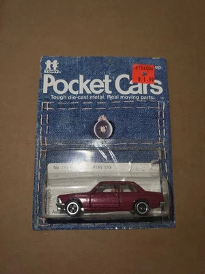 Tarjeta dañada fundida a presión vintage 1980 Tomica TOMY Pocket Cars BMW 320i Foto 1 de 4