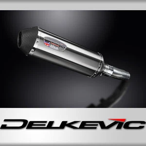 Suzuki SFV650 Gladius 2009-15 Slip On 13.5" X-Oval Stainless Exhaust Muffler Kit - Picture 1 of 5