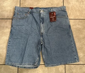 Levi Strauss Relaxed Fit 505 Shorts Blue Denim Cotton Men’s 44 10” Inseam NEW - Picture 1 of 8
