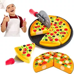 6Pcs Small Pizza Toy Child Kitchen Simulation Party Fast Food Play For Kids AU - Picture 1 of 11