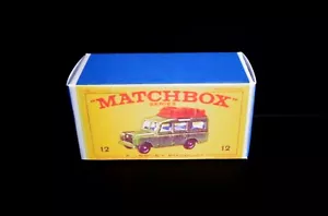 Matchbox 12c Safari Land Rover reproduction Box (Box Only) - Picture 1 of 2