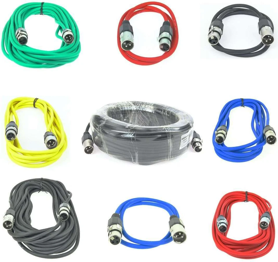 PACCS XLR Mikrofonkabel Patchkabel Symmetrisch Audio Kabel DMX OFC-Kupfer - Bild 1 von 3