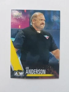 Arn Anderson AEW YELLOW Jazwares Unmatched Upper Deck Figure Card #71 Rare - Picture 1 of 2