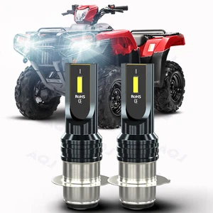 6000K BA20D H6 LED Bulb Hi/Low Light Motorcycle Moped ATV Headlight 12V White - Picture 1 of 11