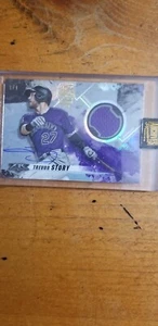 2021 TOPPS ARCHIVES TREVOR STORY AUTO JERSEY SWATCH 1/1 - Picture 1 of 3
