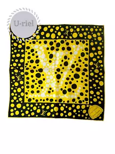Limitef Louis Vuitton x Yayoi Kusama Square 50 LV x YK Yelloq Black - Picture 1 of 8