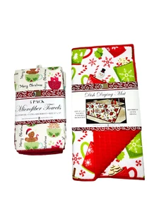 Christmas Designs Microfiber Dish Drying Mat, 16" x 24" and Christmas Designs... - Picture 1 of 6