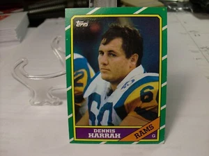 1986 Topps Football #84 - Dennis Harrah - Los Angeles Rams 86-015 - Picture 1 of 2