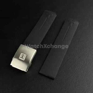 For T-TOUCH Watch TISSOT 21mm Rubber Z353 Strap Band Clasp Buckle Black - Picture 1 of 5