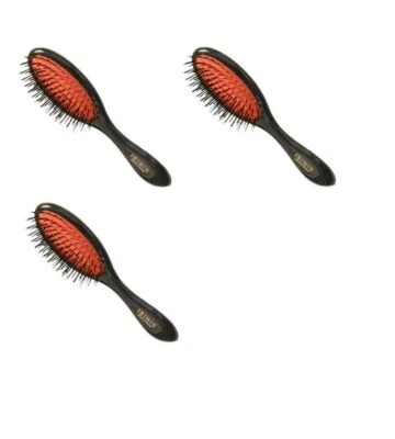 Isinis D340 Handbag-size 7 row Professional Hair Brush Pack of 3 - Image 1 of 2