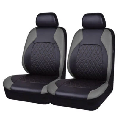 Car Seat PU Leather Covers Front Rear Full Set  Cushion Protectors Accessories - Image 1 of 4