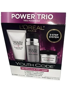 NEW L'Oréal Paris Youth Code Power Trio Kit - Picture 1 of 1
