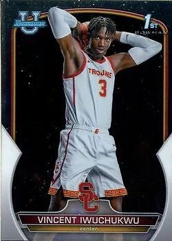 Vincent Iwuchukwu 2022-23 Bowman University Chrome - 1st #92 - USC Trojans - Image 1 of 2