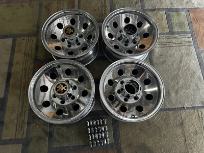 Camión Chevy GMC 71 87 BLAZER 15x7 llantas de aleación de aluminio 4x4 6 tacos restauradas Foto 1 de 4