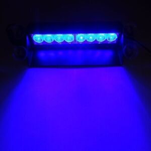 Car LED Strobe Light Signal Lamps Flash Dash Emergency Flashing Light 12V