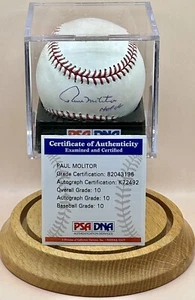 PSA/DNA Gem Mint 10 Paul Molitor Signed HOF 04 Baseball (Auto/10 Baseball/10🎄 - Picture 1 of 7